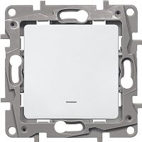 Выключатель с подсветкой без рамки Legrand Etika 1-кл. белый картинка